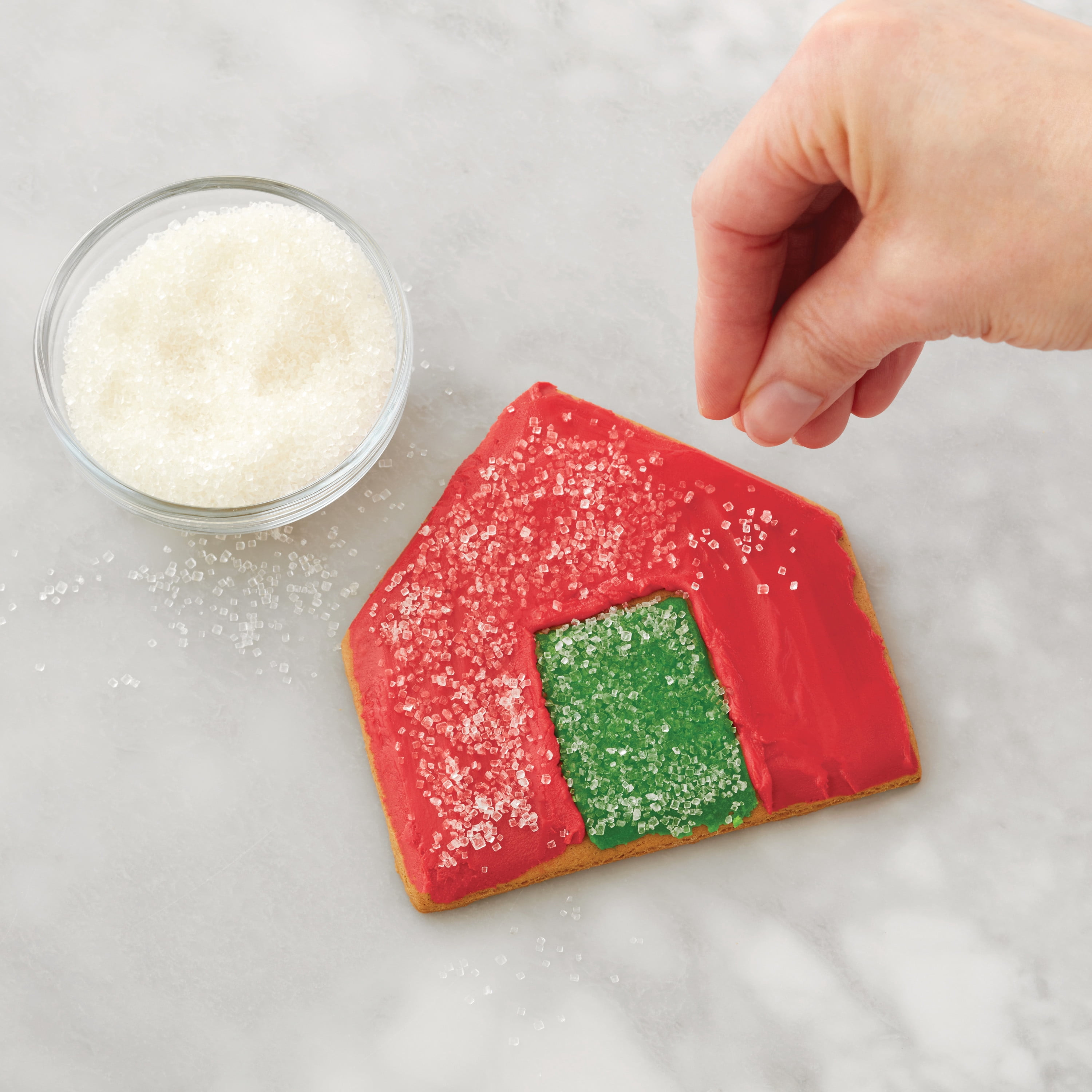 Wilton Ready to Build Sugar Coated Gingerbread House Kit, 11-Piece