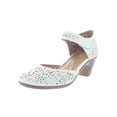 thumbnail image 1 of Easy Spirit Womens Cindie Leather Mary Jane Heels White 7.5 Narrow (AA,N), 1 of 2