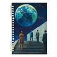 thumbnail image 7 of FORMRS 1-Subject Spiral Notebook 8" x 5" College Ruled 60 Refillable Sheet A5 Hard Cover, 2 Pack, Blue Planet, 7 of 7