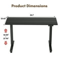 thumbnail image 4 of Homall 55" Standing Desk Adjustable Height Stand Up Desk Height Adjustable Office Desk with High Memory Function,Black, 4 of 7