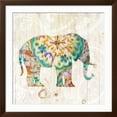 thumbnail image 2 of Art.com Boho Paisley Elephant I Art Print by Danhui Nai, Brown Frame Wall Art, 38" x 38", 2 of 5