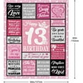thumbnail image 5 of 13 Year Old Girl Gifts Blanket 60"X50", Gifts for 13 Year Old Girl,13 Year Old Girl Birthday Gifts, Best Gifts for 13 Year Old Girl, 13 Year Old Girl Birthday Gift Ideas, 5 of 6