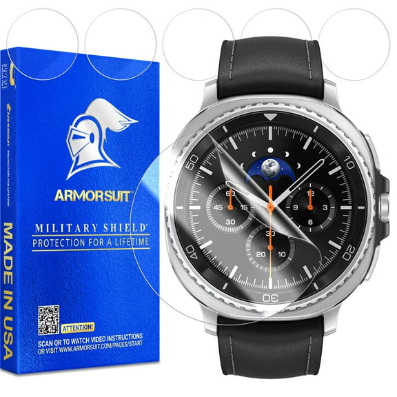 ArmorSuit 6 Pack for Samsung Galaxy Watch 8 / Watch 4 Classic (46mm) Screen Protector MilitaryShield HD Clear Film - Made in USA
