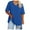 Z1-Dark Blue, variant on vigerkar Womens Summer Oversized Shirts V Neck Casual Workout Tops Beach Vacation 2025 Gym Comfy Clothes Blue, XXL