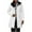 White, variant on BangWanChi Cotton Padded Jackets for Women Solid Color Long-Sleeved Fashion Hooded Jacket Outerwears