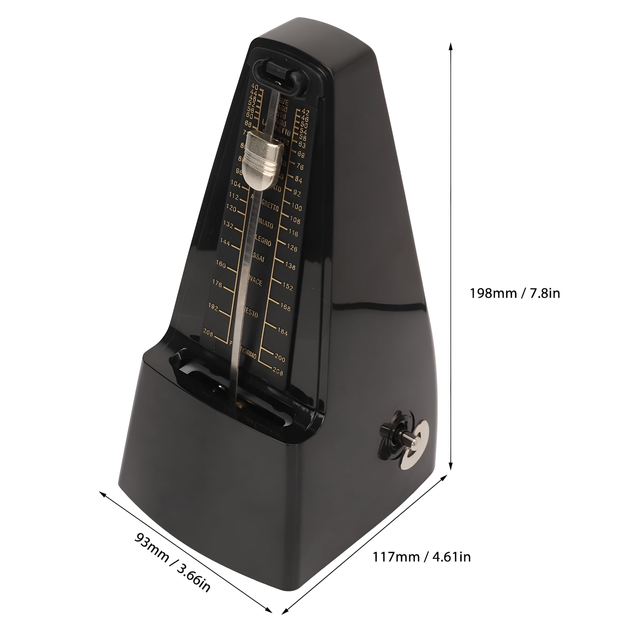 SEPTRIO Professional Mechanical Metronome 40-208 Beats per Minute Universal for Piano