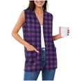 thumbnail image 6 of Ynynloco Women's Long Knit Cardigan Vest with Pockets Machine Washable Casual Sleeveless Open Front Draped Duster Vest, 6 of 7