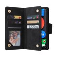 thumbnail image 5 of Case for Google Pixel 4A 5G Magnetic Leather Zipper Wallet Cover Card Holder, 5 of 5