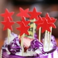 thumbnail image 5 of UDIYO 10Pcs Five-pointed Star Shaped Glitter Cake Topper Party Dessert Cupcake Decor, 5 of 7