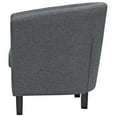thumbnail image 4 of Modern Contemporary Urban Design Living Room Lounge Club Lobby Armchair and Loveseat Sofa Set, Fabric, Grey Gray, 4 of 6