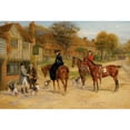 thumbnail image 2 of Heywood Hardy 24x18 Gold Ornate Framed and Double Matted Museum Art Print Titled - Meet at the Inn, 2 of 4