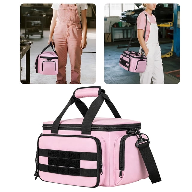 Bolsas De Herramientas, 7.09x7.09x12.99in Organizador De Herramientas De Nailon Impermeabilizante De Gran Capacidad Con Fondo Antifricción Engrosado, Para Reparación De