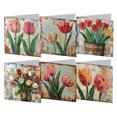 thumbnail image 3 of 6 Uds Retro Tulipán DIY Tarjeta Felicitación 5D Taladro Pintura Kit, 3 of 6