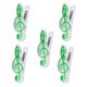 thumbnail image 1 of Lote de 5 pinzas de plástico para partituras musicales, sujetalibros, marcapáginas para estudiantes Verde, 1 of 7