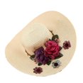 thumbnail image 1 of Sun Cap Wide Brim Colorful Flowers Temperament Adjustable Multicolor Floral Hat for Daily Wear, 1 of 10