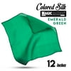 Magic Makers 12 Inch Professional Grade Magician\'s Silk - Emerald Green