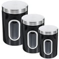 thumbnail image 3 of Diekin 3Pcs Kitchen Airtight Canisters Metal Food Coffee Bean Storage Containers for Sugar Tea, 3 of 6