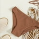 thumbnail image 2 of Gibobby Conjunto de bikini sexy Traje de baño de bikini de corte con cuello en V sexy de 3 piezas para mujer Traje de baño de triángulo de playa(Caqui,XL), 2 of 5