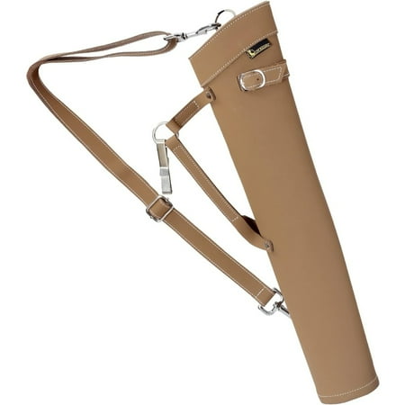 AME Archery Hip Quiver for Arrows - Back Quiver Leather Arrow Case Archery Shoulder Belt Quiver Youth Adults for Recurve Bow Outdoor Hunting & Target Practicing(brown)