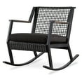 thumbnail image 4 of Real Flame Calvin Outdoor Rocking Chairs Black - Set of Two, 4 of 10