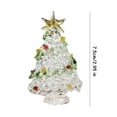 thumbnail image 6 of Shoreew Glass Christmas Tree Mini Tabletop Xmas Tree Figurine with Star Topper for Winter Holiday Table Mantel Shelf Home Decoration, 6 of 7