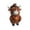 🍒 C_New#5315, variant on Thanksgiving Cow and Turkey Resin Figurine Fall Maple Leaf Pumpkin Table Decor