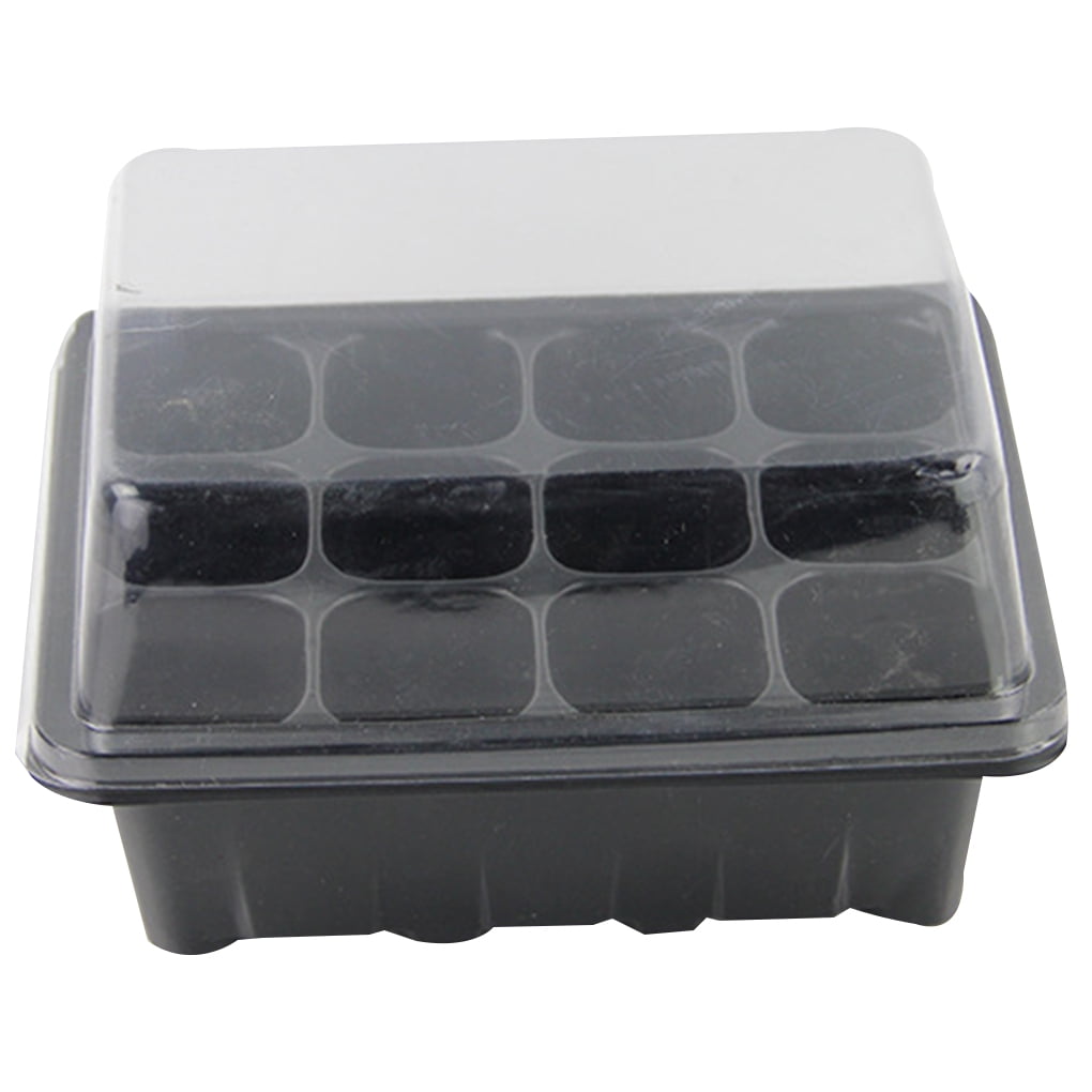 6/12 Cell Hole Seedling Starter Tray Plant Grow Box Germination Propagation Kit 