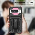 thumbnail image 5 of Case for Google Pixel 8 Pro,Decase Heavy Duty Dual Layer Soft TPU Hybrid Hard PC Kickstand Phone Cover with Belt Clip Rugged Shockproof Protective Case,for Google Pixel 8 Pro (2023),Pink, 5 of 8