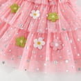 thumbnail image 6 of Zanarzt Baby Dresses Toddler Baby Girls Shiny Tutu Dress Princess Birthday Party Pageant Flower Girl Wedding Backless Dresses Red,3-4 Years, 6 of 9