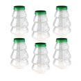 thumbnail image 4 of Tarro de dulces de 6 piezas, botella de azúcar transparente grande para , adornos navideños herméticos en forma de Navidad con tapa para cocin Verde mayimx tarro de caramelo, 4 of 9