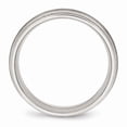 thumbnail image 2 of Stainless Steel Brushed and Polished Ridged 7.00mm Band Size: 7; for Adults and Teens; for Women and Men, 2 of 6