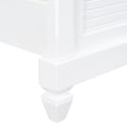 thumbnail image 4 of Christopher Knight Home 85.6" Queen Size Platform Bed with Headboard, Wood Bed Frame, Farmhouse Style, White, 4 of 11