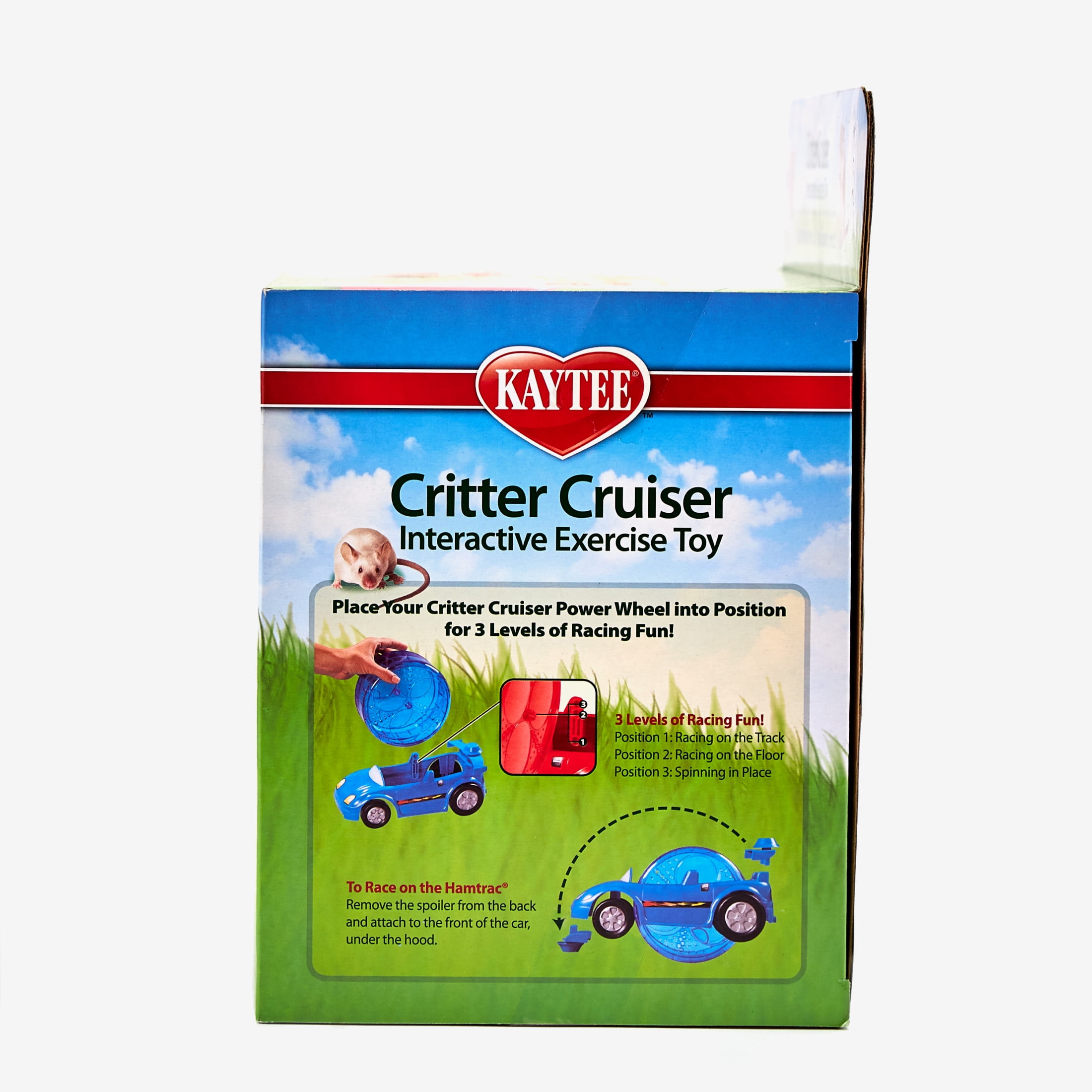 Kaytee Critter Cruiser for Hamster, Gerbil, Mouse, Dwarf Hamster and Other Small Animals, Plastic Exercise Wheel