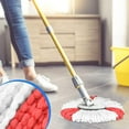 thumbnail image 4 of Pack of 4 Replacement Mop Heads 2 in 1 Mop Replacement Head Mop Heads Replacement Spin Mop Heads Refill Microfibre Spin Mop 360 Rotating Floor Mop Head for Vileda O-Cedar EasyWring & Clean, 4 of 9