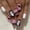 F, variant on 24Pcs Halloween Press on Nails Square Fake Nails with Glue Horror Pumpkin Ghost Flowers Graveyard Bat Acrylic Nails for Women Halloween Party -3 sizes