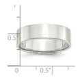 thumbnail image 7 of 925 Sterling Silver 6mm Flat Band Ring Size 10, 7 of 7