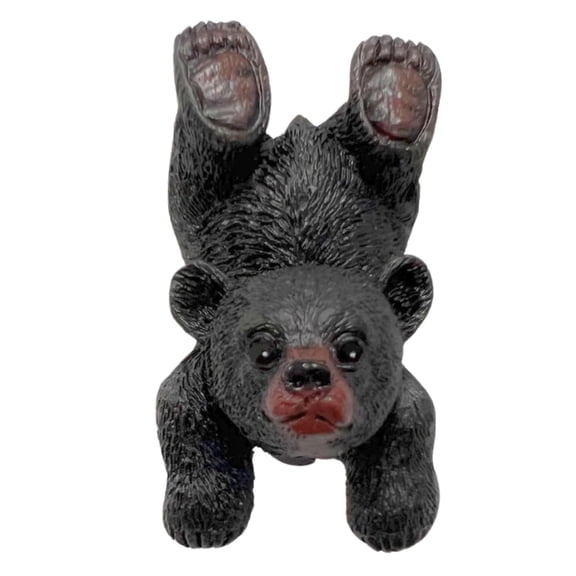 Black Bear Drawer Pull and Cabinet Knob - Rustic Decor Dresser Hardware, Ideal for Mountain, Cabin, Lodge or Woodland Home Decorations with Wildlife Charm (Handstand Playing Bear)