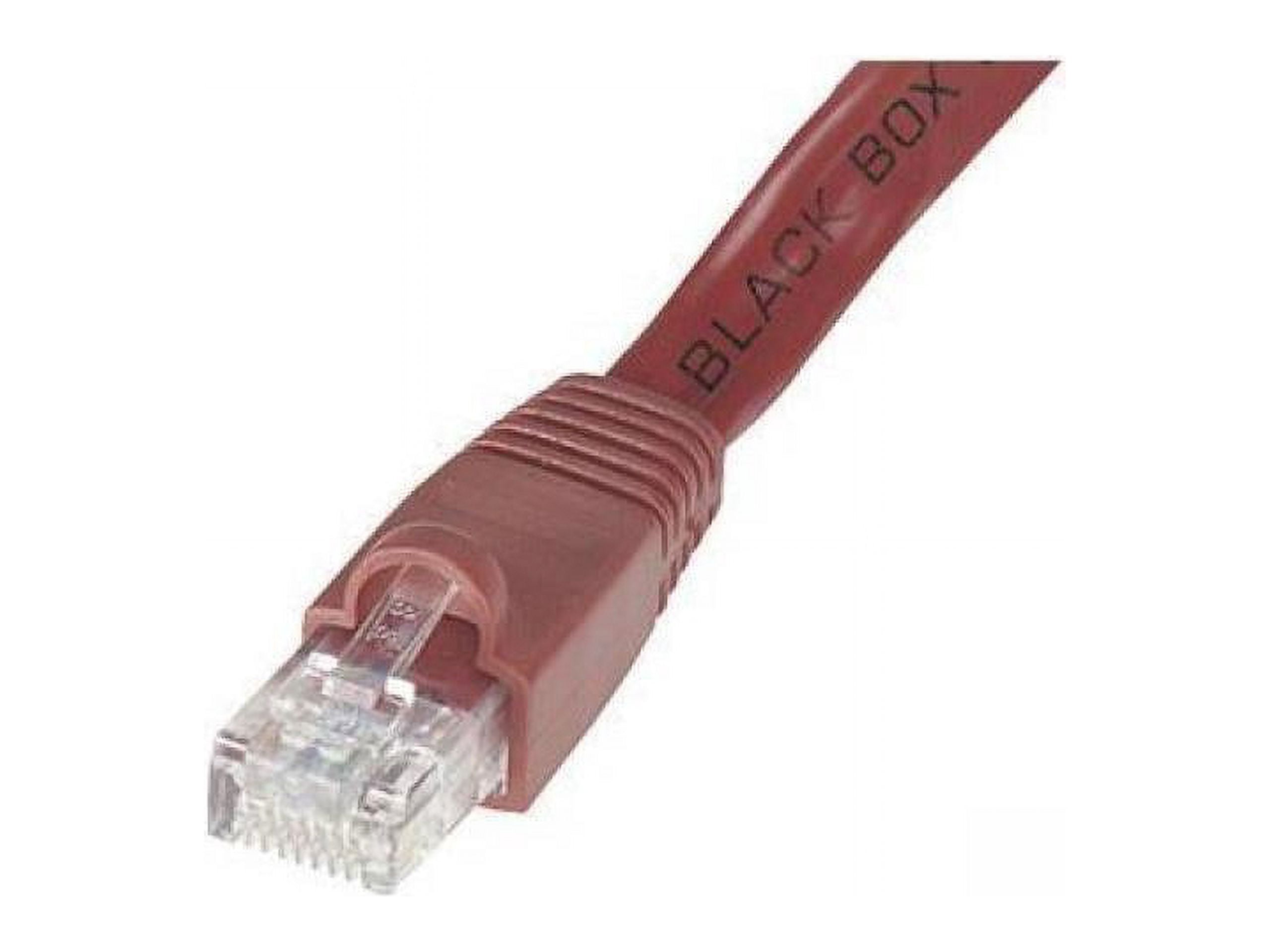 Black Box GigaTrue CAT6 550-MHz Stranded Ethernet Patch Cable - Unshielded, PVC, Snagless, RJ-45, Red, 25-ft.