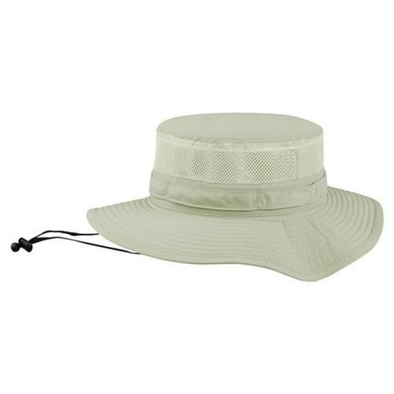 Juniper J7231 Taslon UV Bucket Hat With Mesh Crown, Khaki - Small & Medium