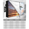 thumbnail image 7 of Outdoor TV Cover 40 to 43 Inch Weatherproof, Blue Coastal Ocean Waterproof TV Screen Protector for Outside Decor with Zipper and Pocket 40"L x 25"H , Sea Turtle Coral, 7 of 7