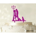 thumbnail image 1 of Couple Wedding Cake Topper Personalized Silhouette Cake Topper Color Option Available 4-6 Inches Wide, 1 of 1