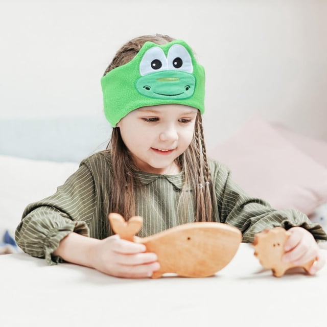 Kids Bluetooth Headband Headphones Washable Soft Wireless Sleep Mask-dinosaur-