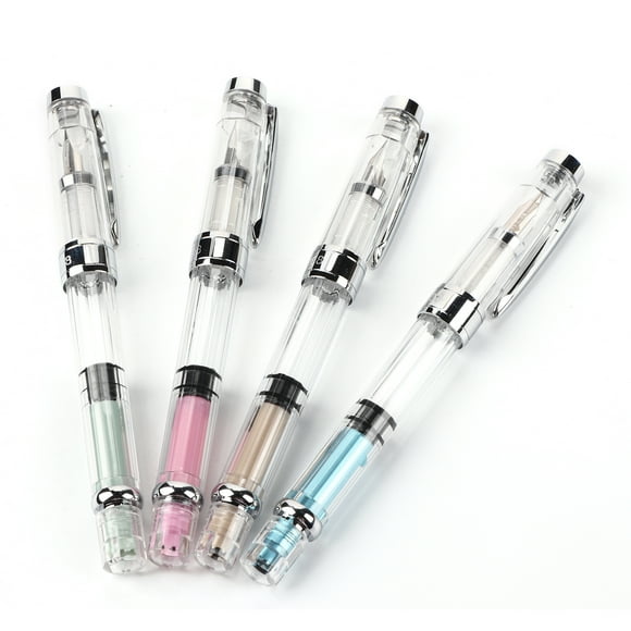 Transparent Fountain Pen4Pcs 0.5mm F Point Fountain Pen Fountain Pen Versatile Functionality