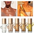 thumbnail image 1 of Aceite Iluminador de Verano, Efecto Luminoso de Larga Duración, Fórmula Hidratante, Iluminador Corporal y Facial, Mejora La Elasticidad de La Piel, Maquillaje para Fiestas y Bodas, Fácil de, 1 of 2