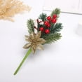 thumbnail image 1 of Palillos de Navidad en Conos artificiales de acebo Artesanía para manualidades navideñas Fiesta Decoración festiva para el hogar de oro Baoblaze Selecciones de bayas, 1 of 8