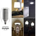thumbnail image 5 of LED corn light bulb, E27 LED filament bulb 60 W corn LED bulb 4500 K 5850 lm 550 W equivalent LED light bulb for factory warehouse garage yard, non di, 5 of 5