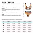 thumbnail image 4 of Kdxio Starfish Sunset Sea Beach Print Women's 2 Piece High Waisted Wrap Spaghetti Strap Summer Swimsuit Bikini Set-, 4 of 7