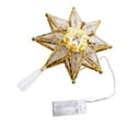 thumbnail image 3 of Luces de cadena LED de Navidad 3D Decoración colgante Iluminación Ornamento de Navidad iluminado Luz Cálida 17x7cm Yuyangstore Estatuilla de copa de árbol, 3 of 7