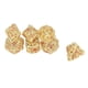 thumbnail image 1 of Juego de Dados ANGGREK Poliédrico Hueco Dorado Portátil, 1 of 8