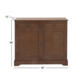 thumbnail image 5 of DecMode 35" x 40" Brown Wood Traditional Cabinet, 5 of 13